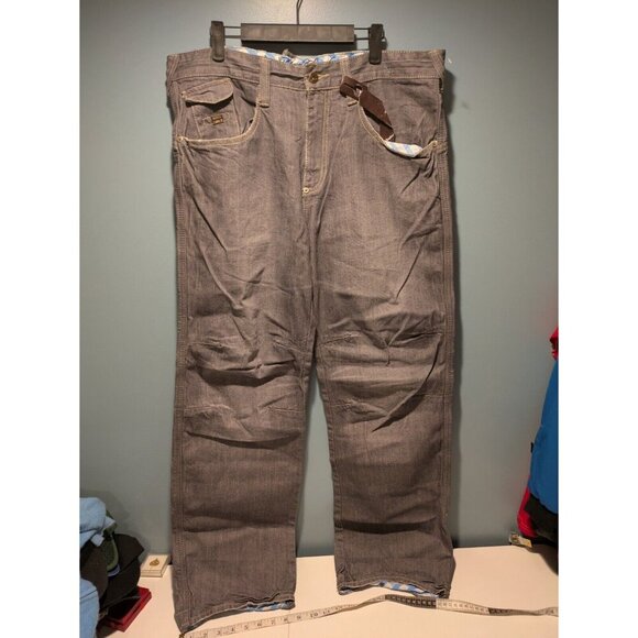 Vintage Y2K Skater Mad Soul Jeans Denim 36x32 Grey - Picture 1 of 16